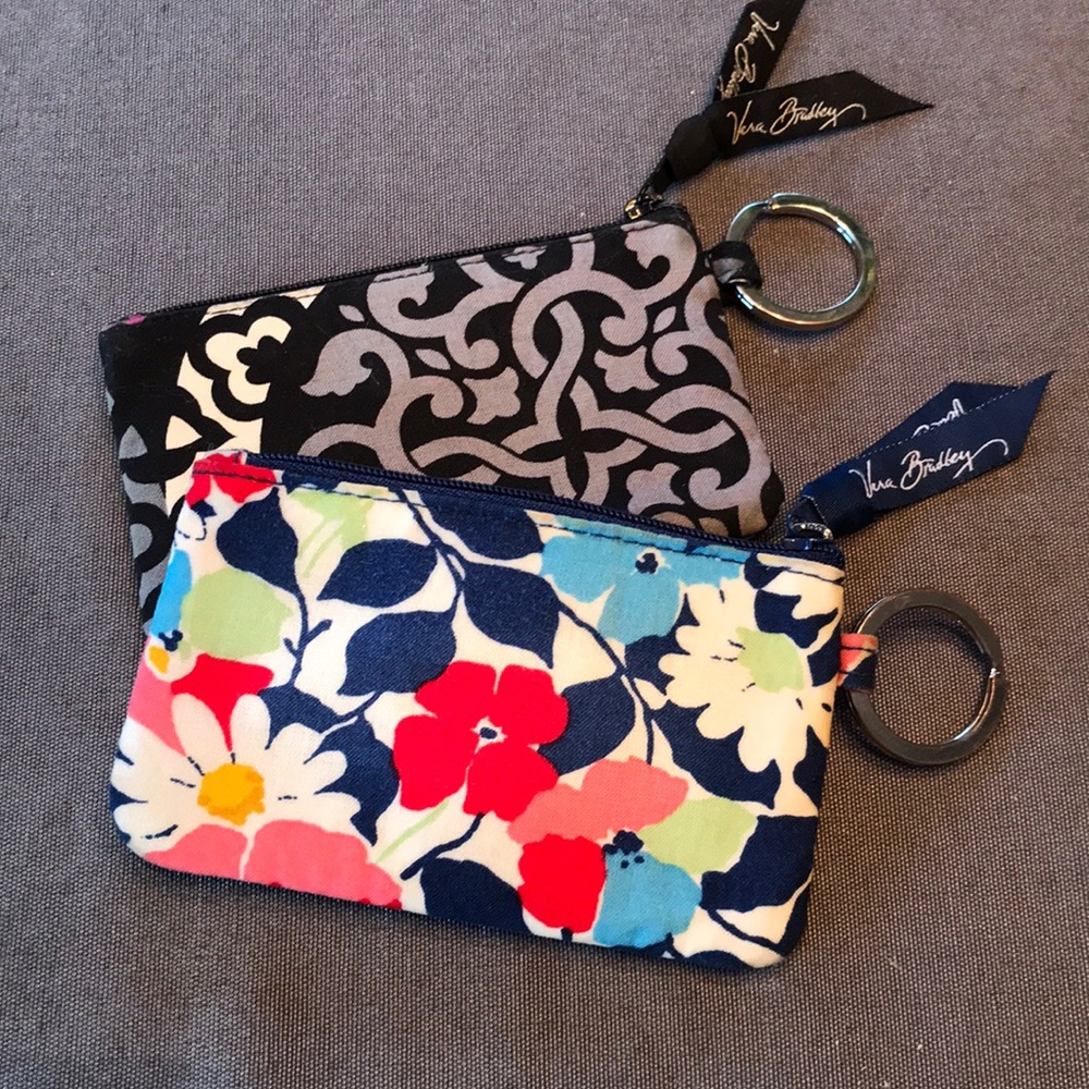 Set of 2 Vera Bradley zip ID cases